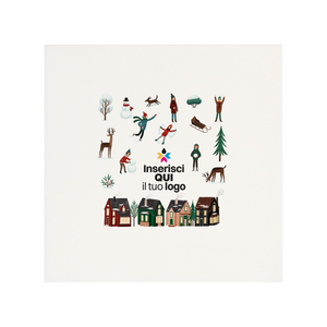 Tovaglioli microincollati bianco Natale- Printcentral - - -