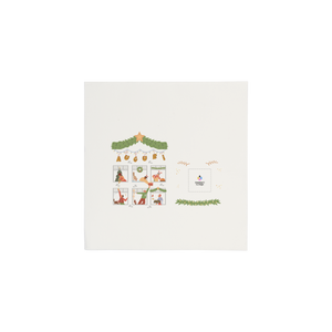 Tovaglioli microincollati bianco Natale- Printcentral - - -