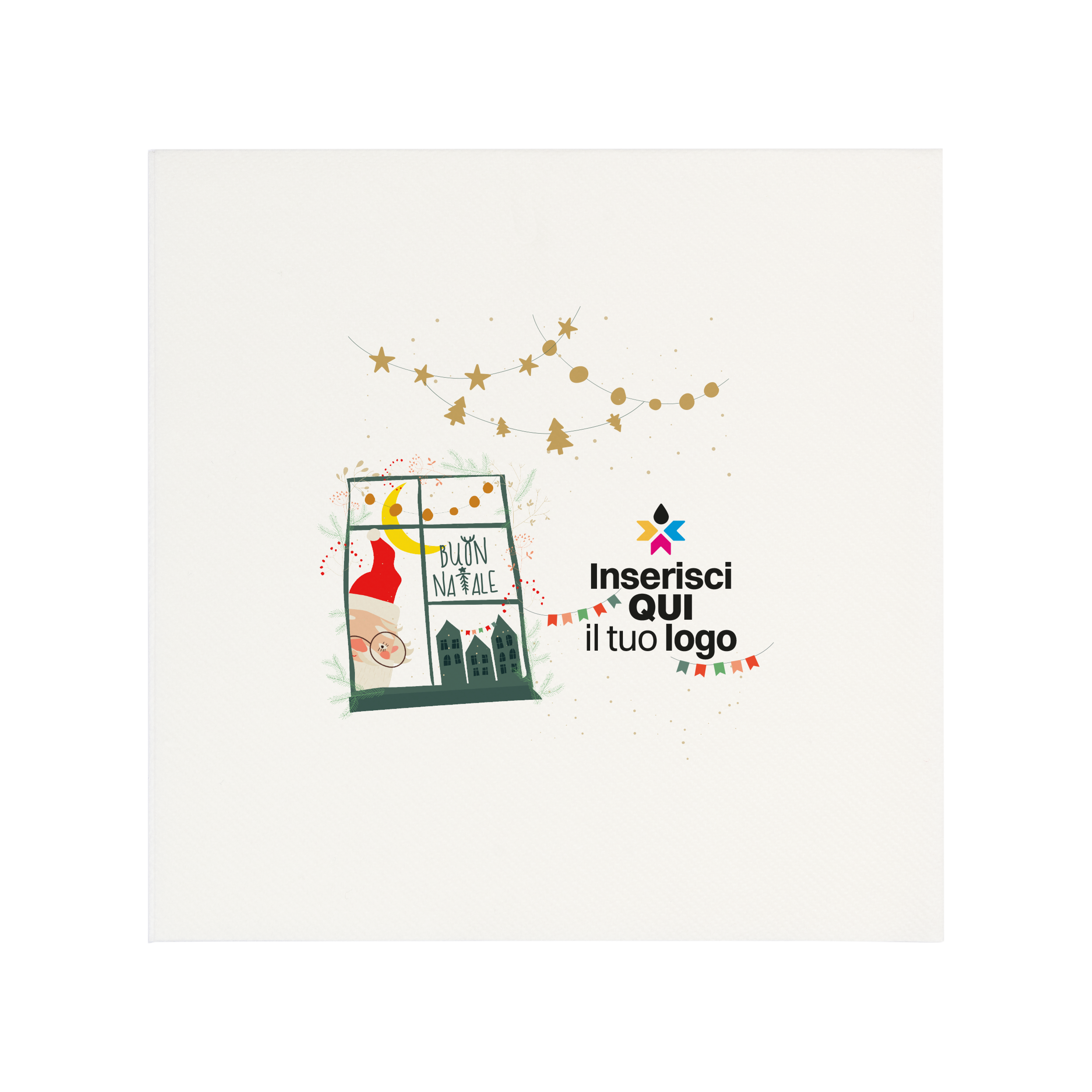 Tovaglioli microincollati bianco Natale- Printcentral - - -