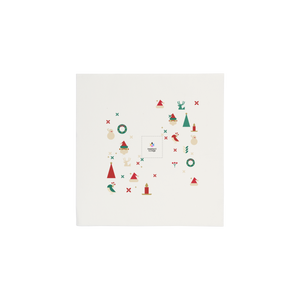 Tovaglioli microincollati bianco Natale- Printcentral - - -