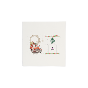 Tovaglioli microincollati bianco Natale- Printcentral - - -