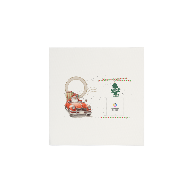 Tovaglioli microincollati bianco Natale- Printcentral - - -