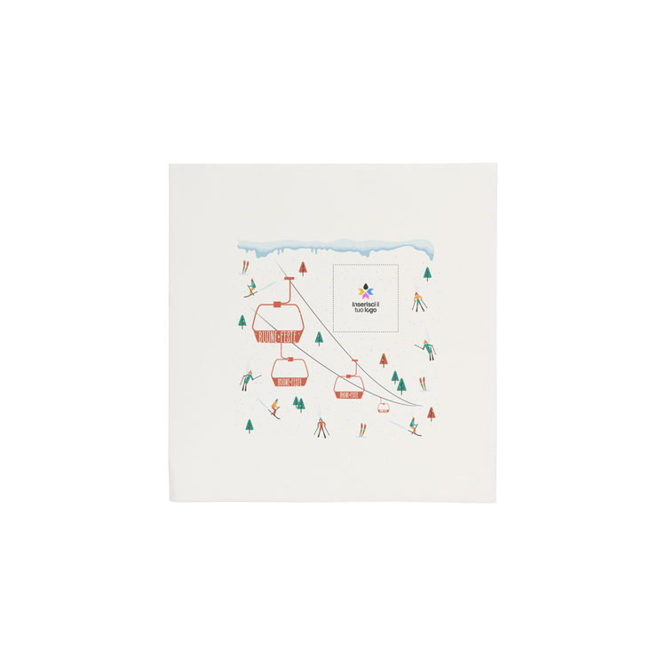 Tovaglioli microincollati bianco Natale- Printcentral - - -