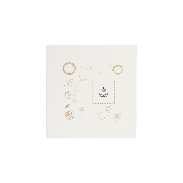 Tovaglioli microincollati bianco Natale- Printcentral - - -