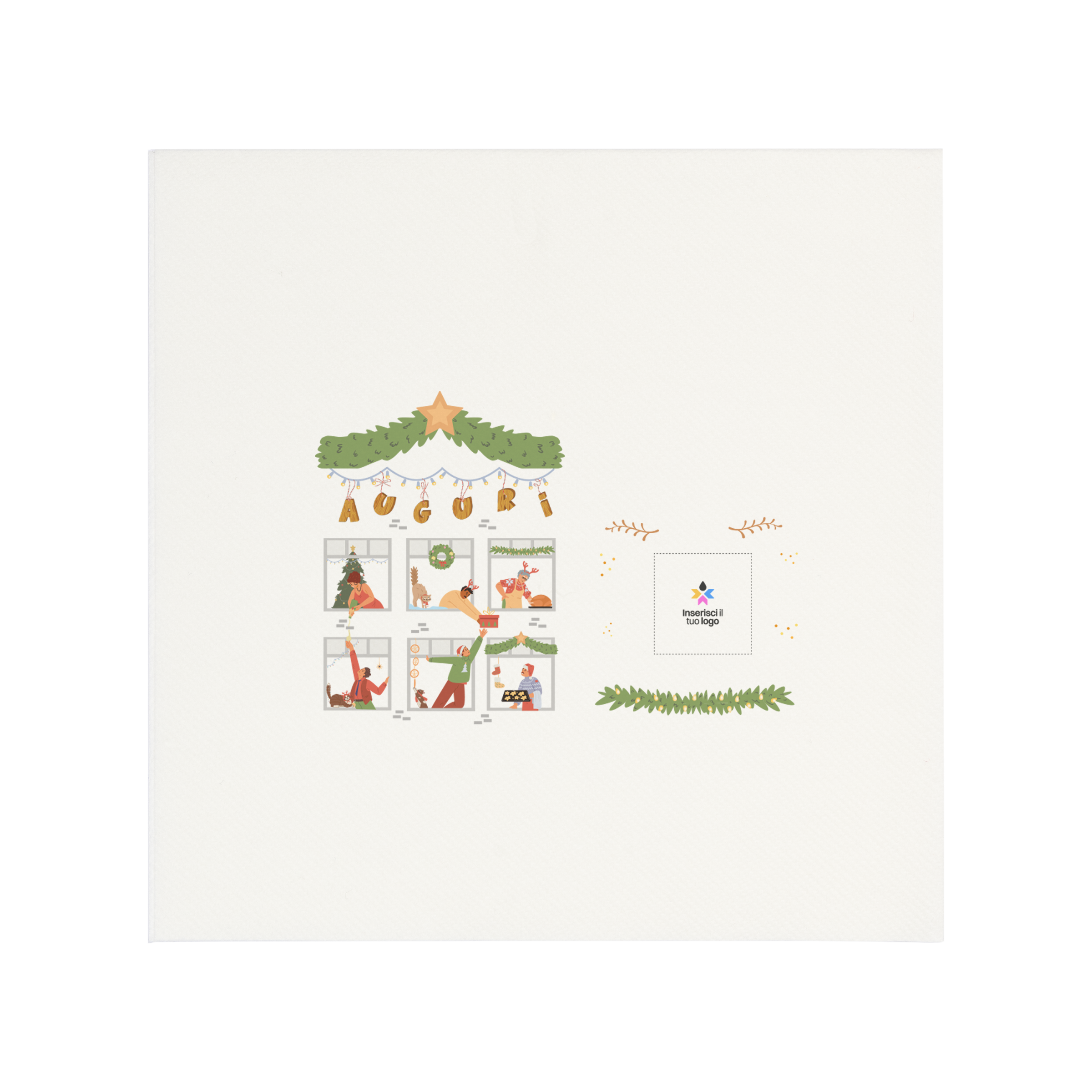 Tovaglioli carta secca bianco Natale- Printcentral - - -