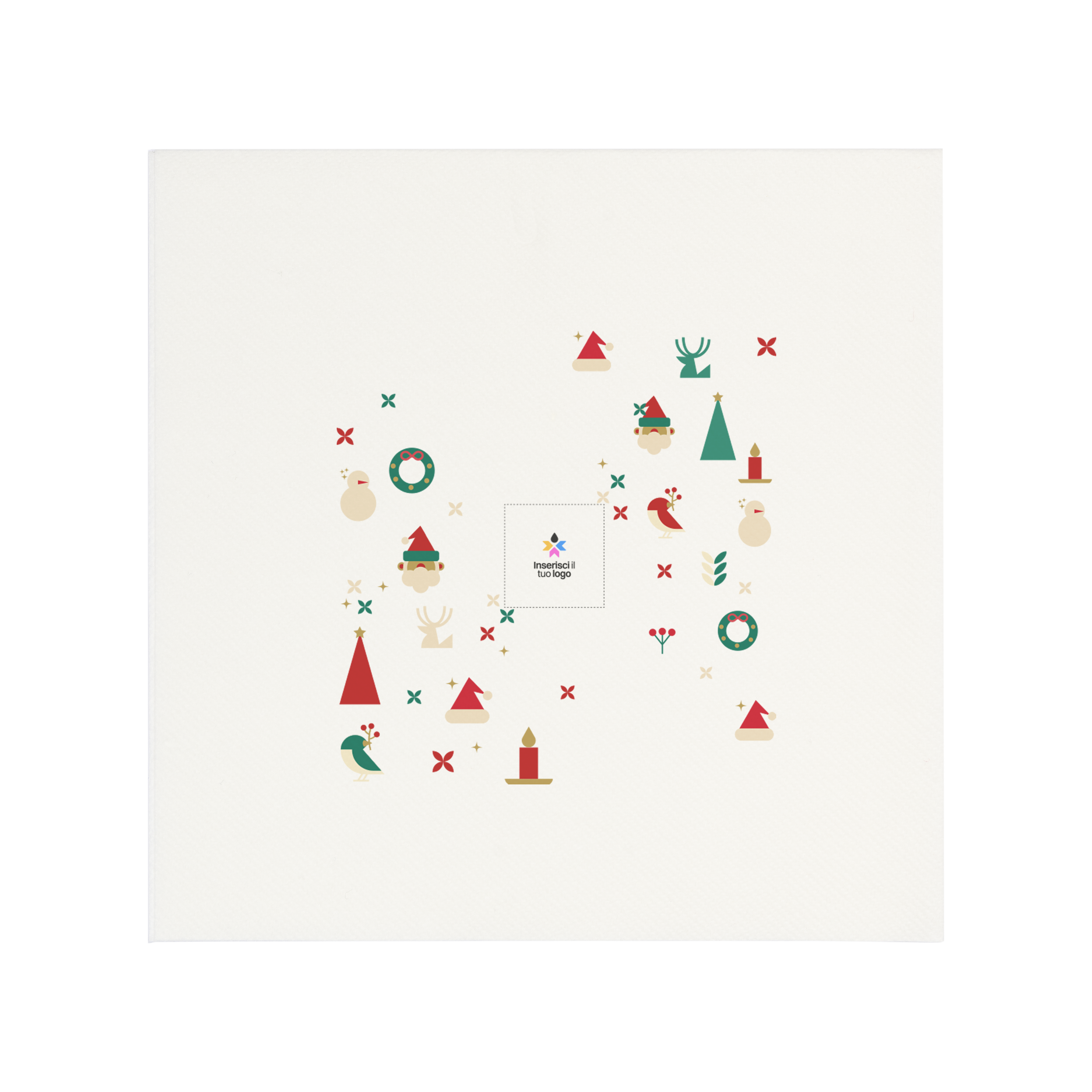 Tovaglioli carta secca bianco Natale- Printcentral - - -