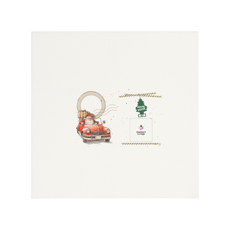 Tovaglioli carta secca bianco Natale- Printcentral - - -