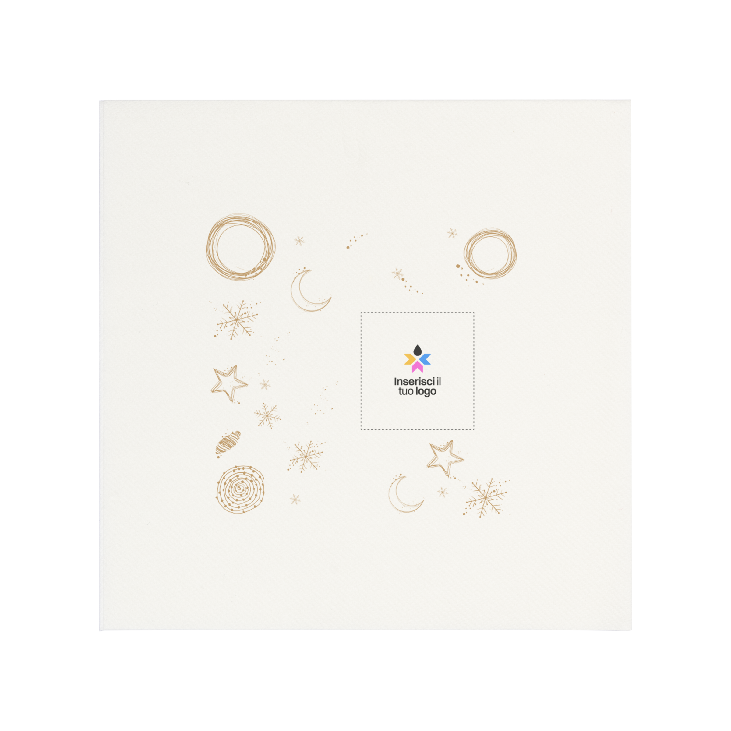 Tovaglioli carta secca bianco Natale- Printcentral - - -
