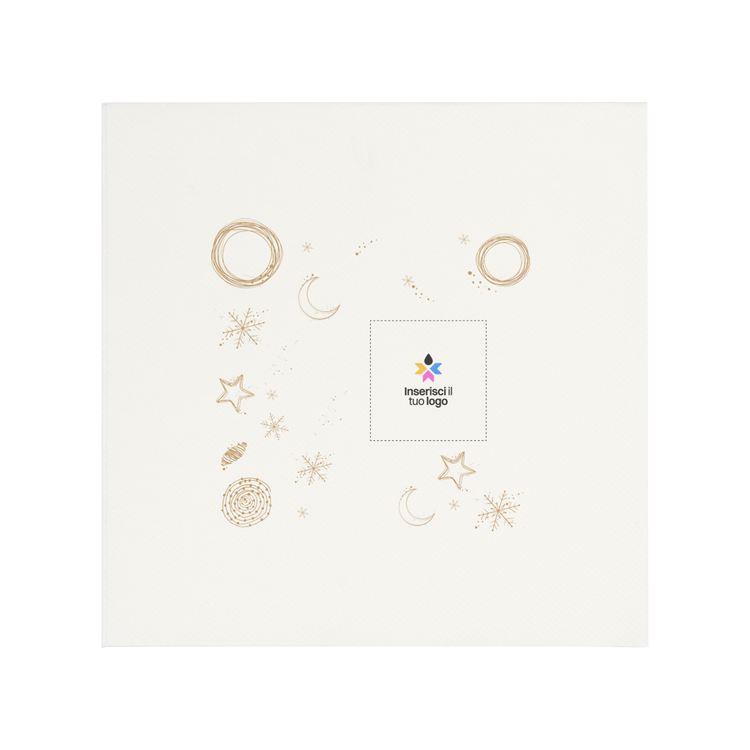 Tovaglioli carta secca bianco Natale- Printcentral - - -