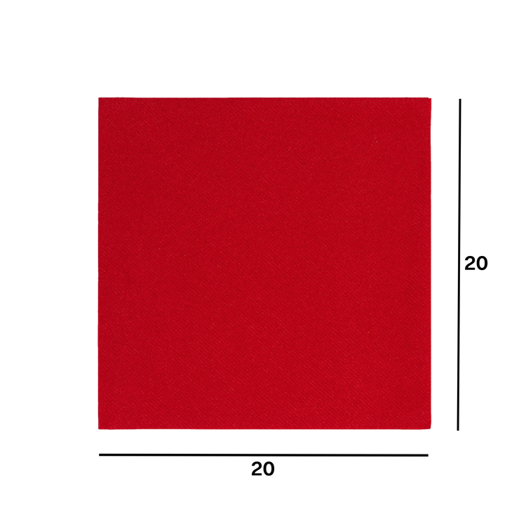 Tovaglioli carta secca rosso Natale- Printcentral - - -