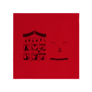 Tovaglioli carta secca rosso Natale- Printcentral - - -