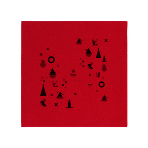 Tovaglioli carta secca rosso Natale- Printcentral - - -