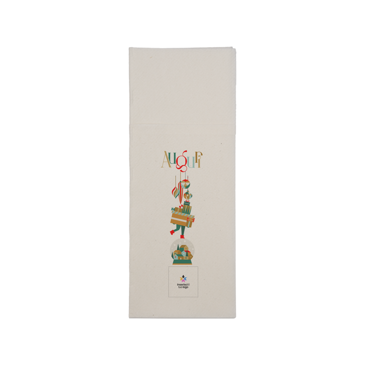 Tovaglioli carta secca service bianco Natale- Printcentral - - -