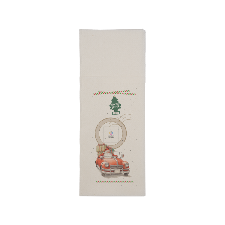 Tovaglioli carta secca service bianco Natale- Printcentral - - -