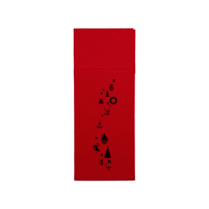 Tovaglioli carta secca service rosso Natale- Printcentral - - -