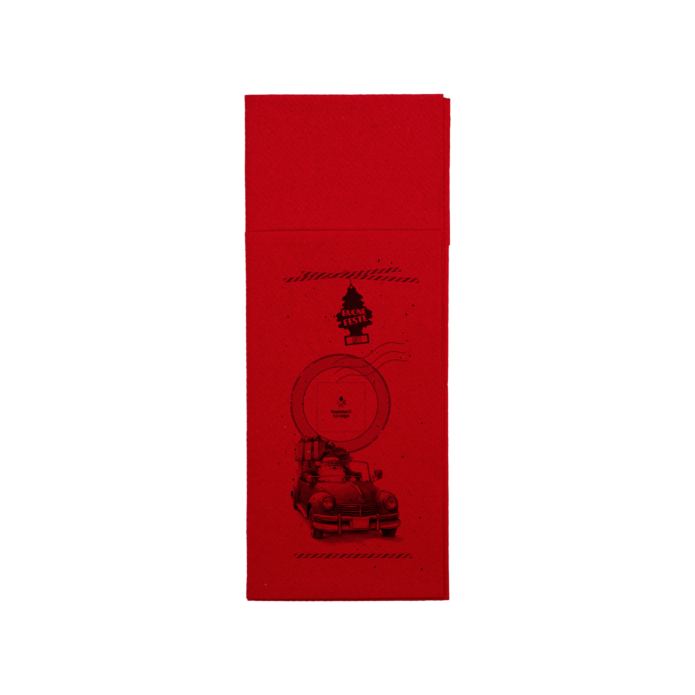 Tovaglioli carta secca service rosso Natale- Printcentral - - -