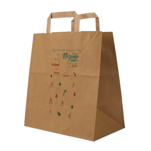 Shopper in carta Basic Take away avana Natale- Printcentral - - -