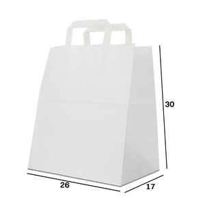 Shopper in carta Basic Take away bianco Natale- Printcentral - - -