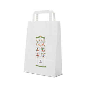 Shopper in carta Basic bianco Natale- Printcentral - - -