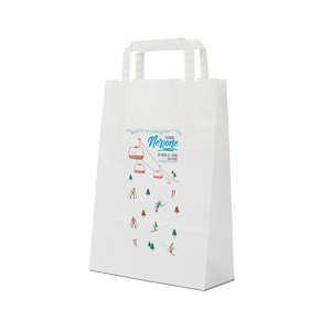Shopper in carta Basic bianco Natale- Printcentral - - -