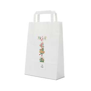 Shopper in carta Basic bianco Natale- Printcentral - - -