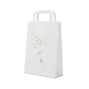 Shopper in carta Basic bianco Natale- Printcentral - - -