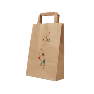 Shopper in carta Basic avana Natale- Printcentral - - -