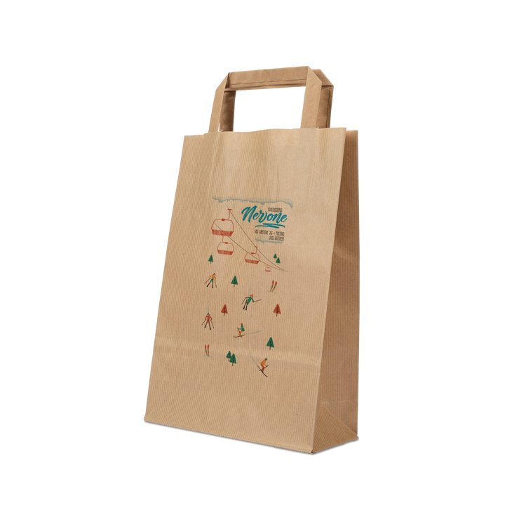Shopper in carta Basic avana Natale- Printcentral - - -