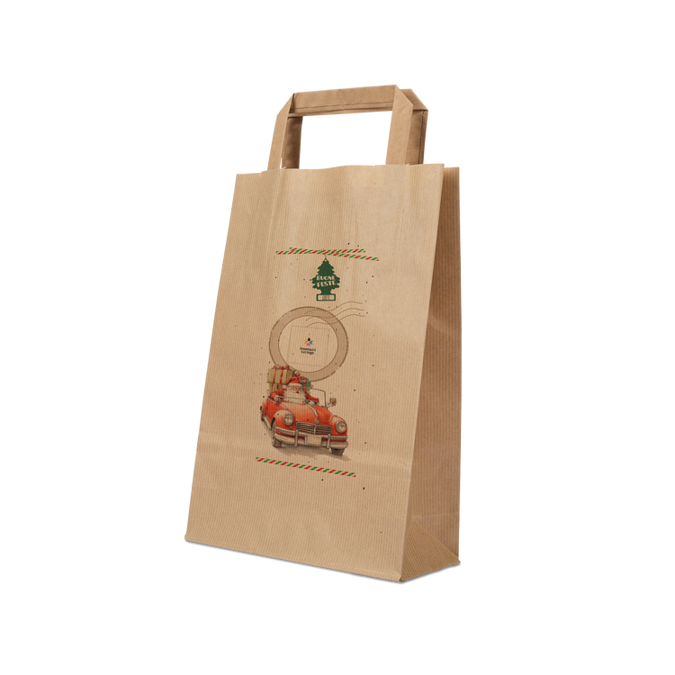Shopper in carta Basic avana Natale- Printcentral - - -