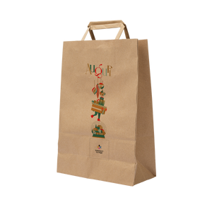 Shopper in carta Basic avana Natale- Printcentral - - -