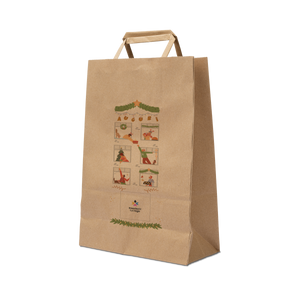 Shopper in carta Basic avana Natale- Printcentral - - -