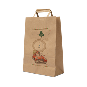 Shopper in carta Basic avana Natale- Printcentral - - -