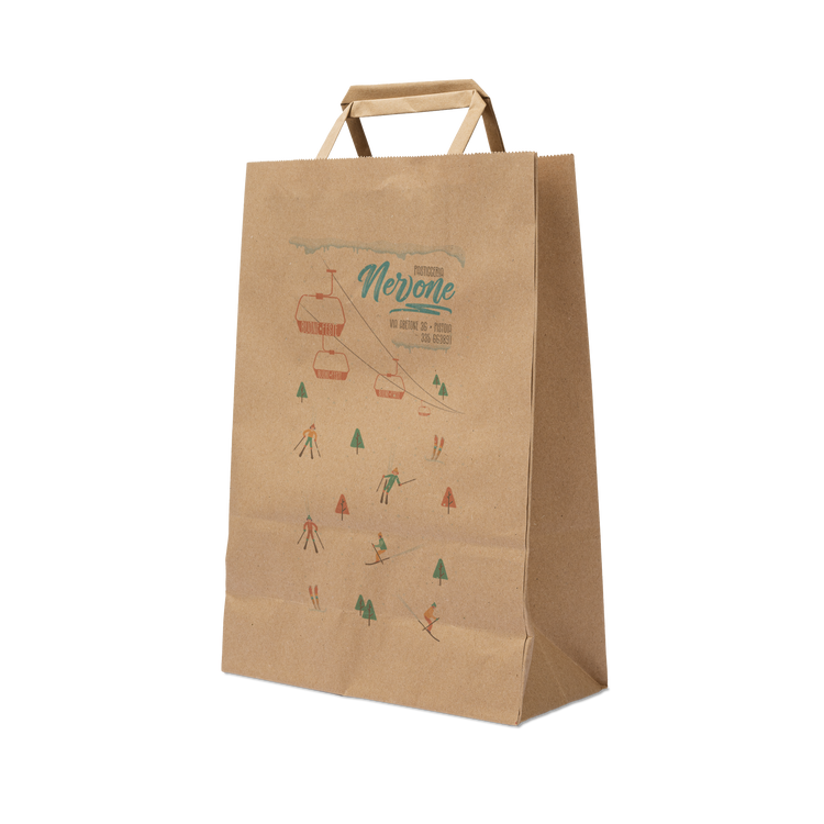 Shopper in carta Basic avana Natale- Printcentral - - -