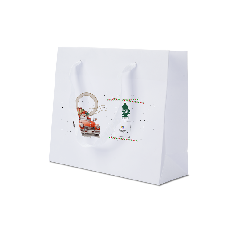 Shoppre in carta Lux bianco Natale- Printcentral - - -