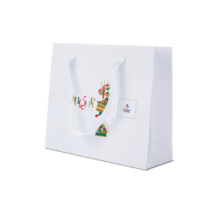 Shoppre in carta Lux bianco Natale- Printcentral - - -