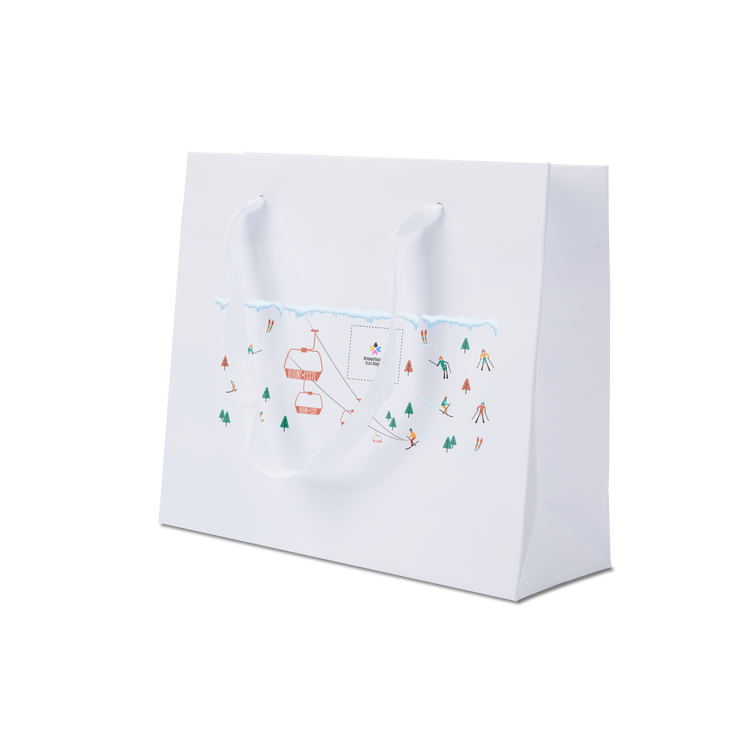 Shoppre in carta Lux bianco Natale- Printcentral - - -