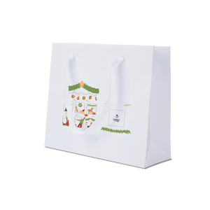 Shoppre in carta Lux bianco Natale- Printcentral - - -