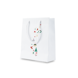 Shoppre in carta Lux sealing bianco Natale- Printcentral - - -