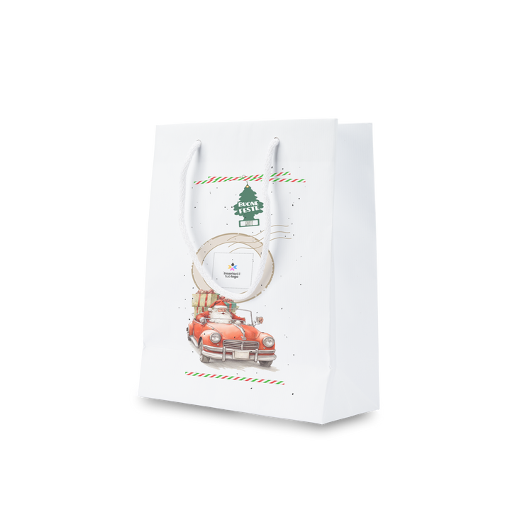 Shoppre in carta Lux sealing bianco Natale- Printcentral - - -