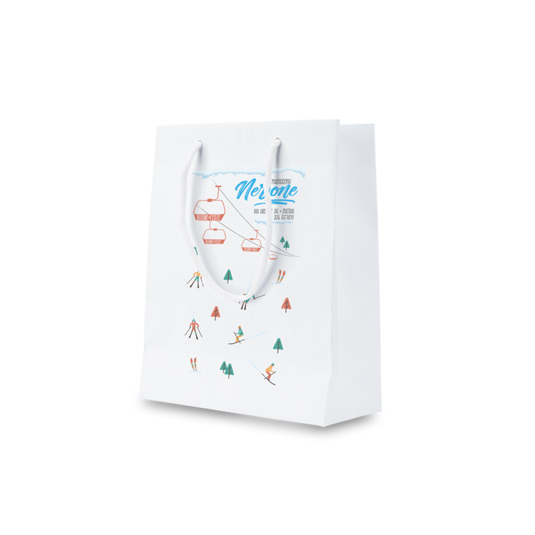 Shoppre in carta Lux sealing bianco Natale- Printcentral - - -
