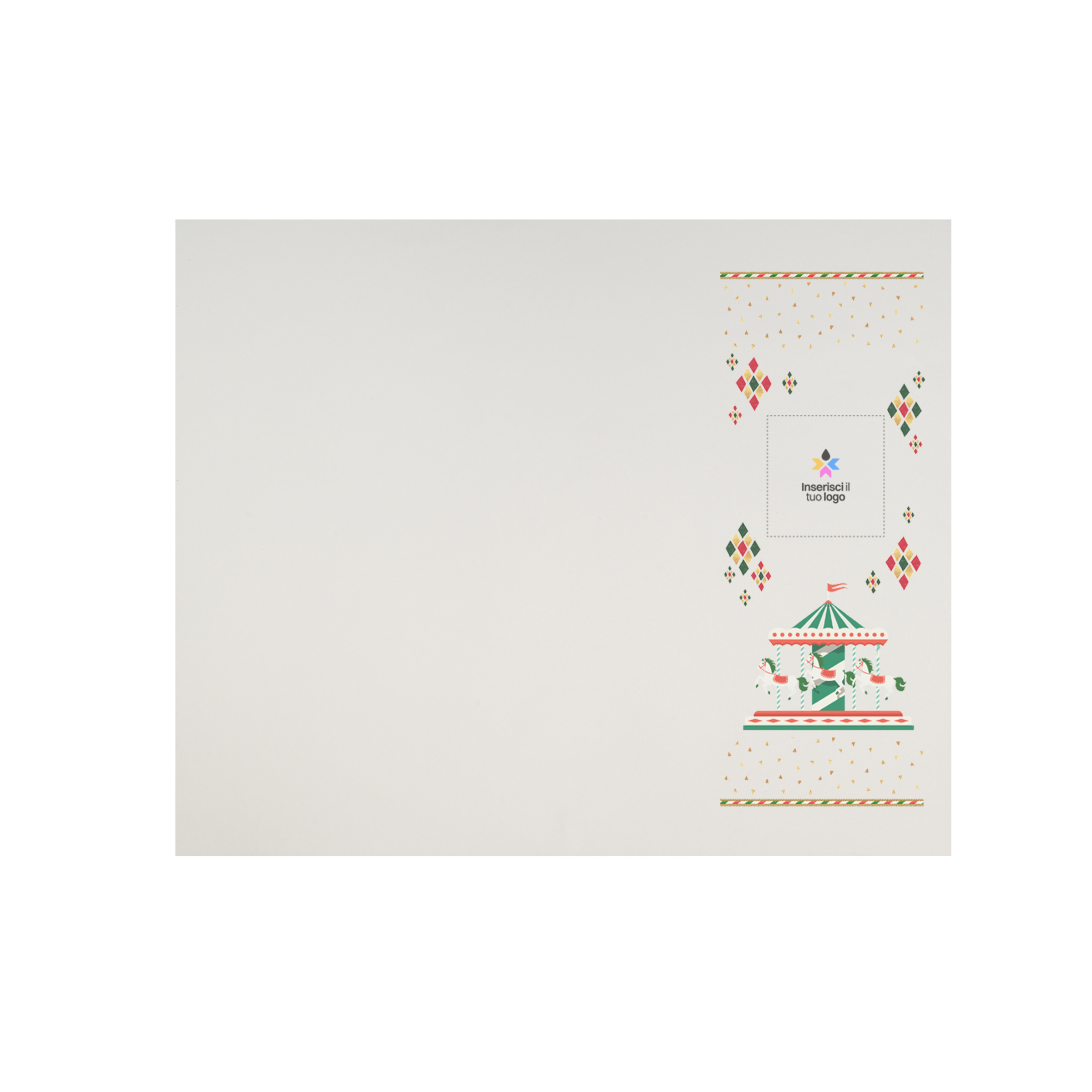 Tovagliette in carta bianco Natale- Printcentral - - -