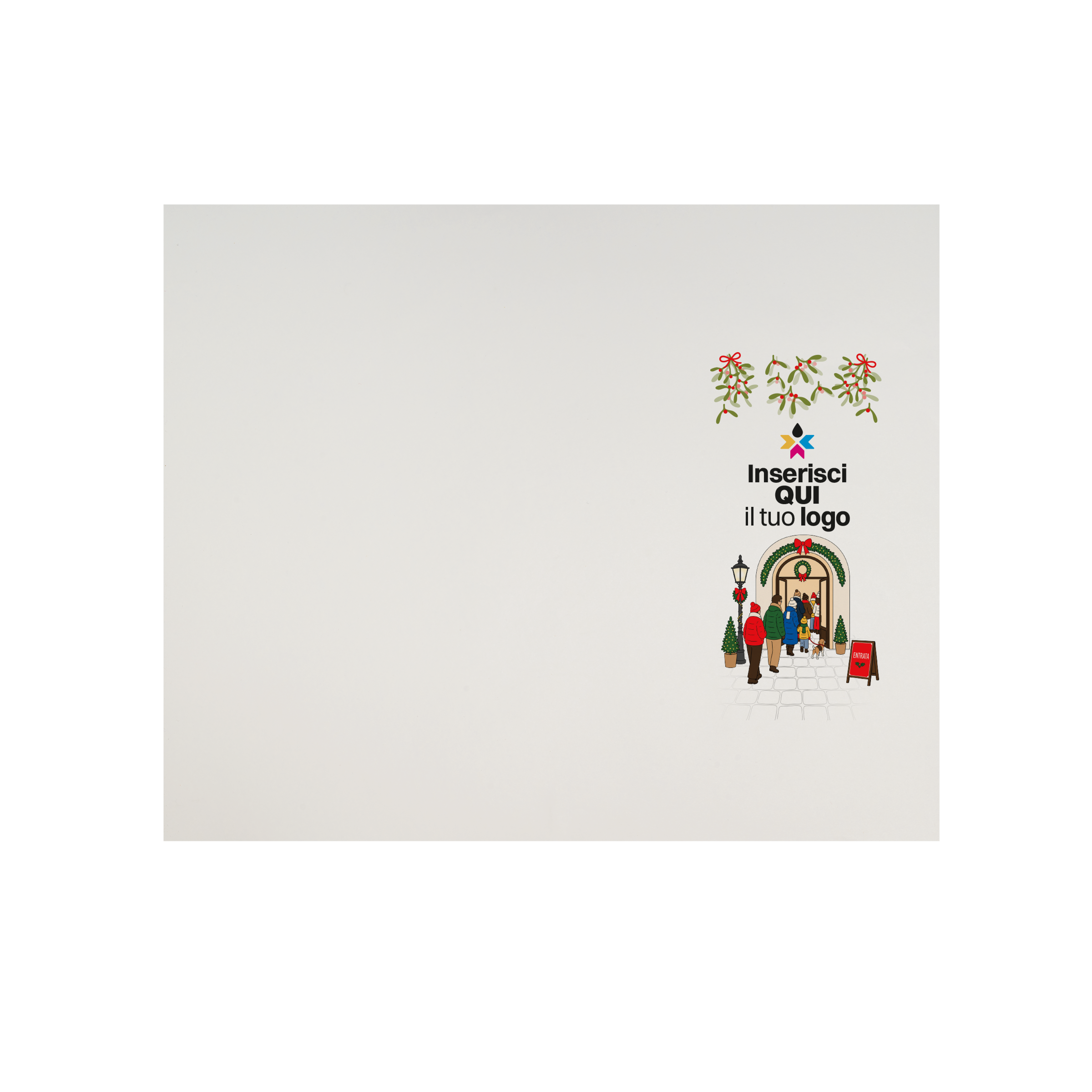 Tovagliette in carta bianco Natale- Printcentral - - -