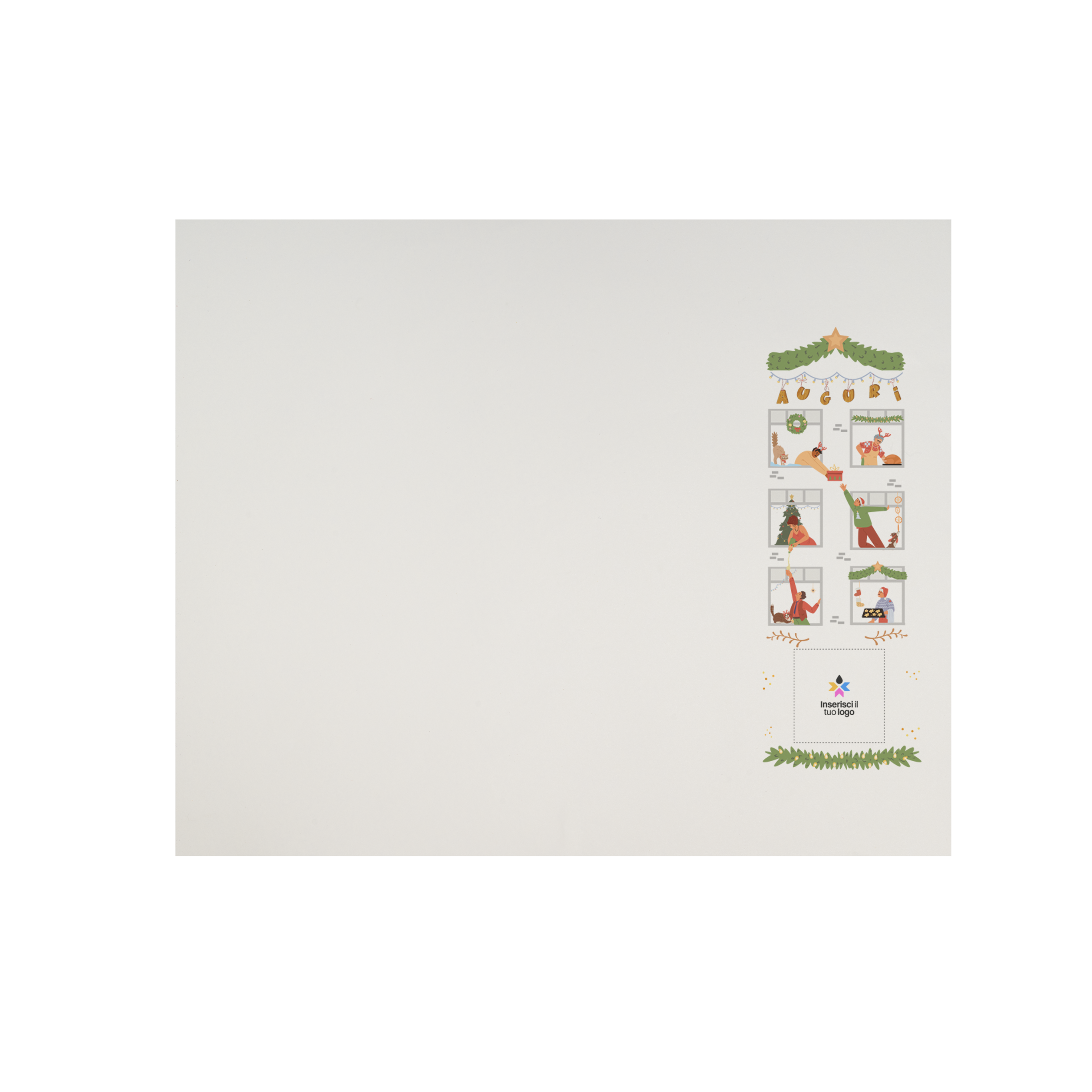 Tovagliette in carta bianco Natale- Printcentral - - -
