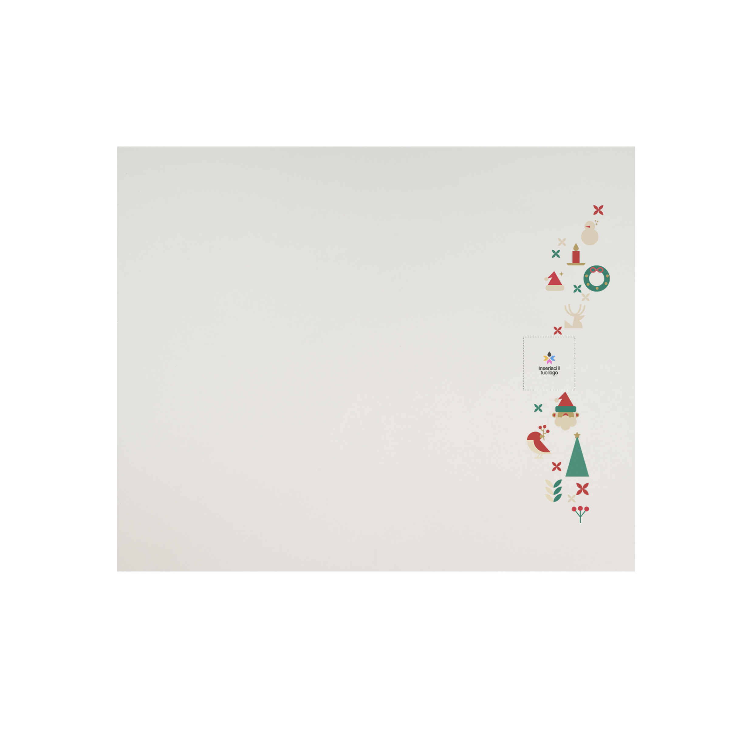 Tovagliette in carta bianco Natale- Printcentral - - -