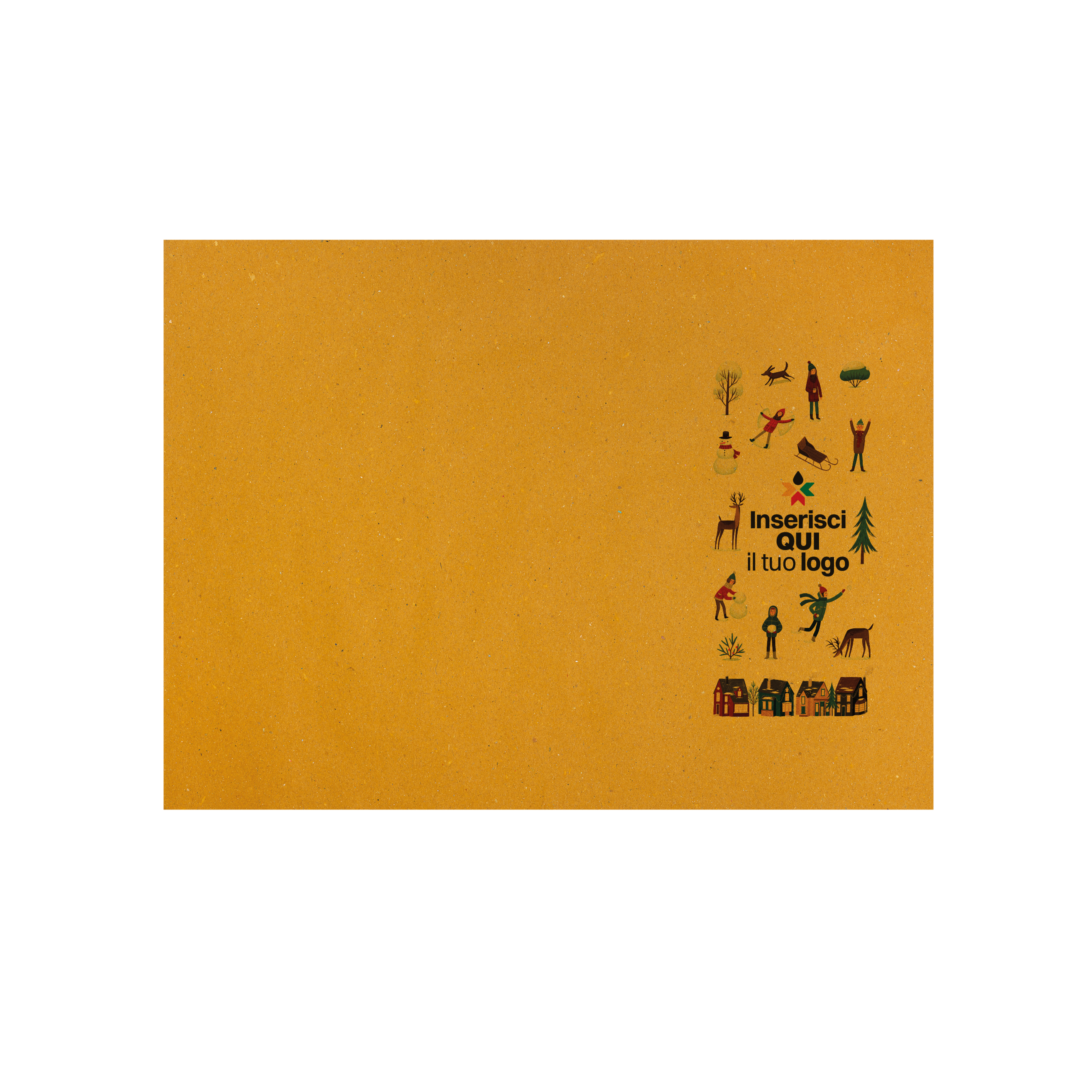 Tovagliette in carta paglia Natale- Printcentral - - -
