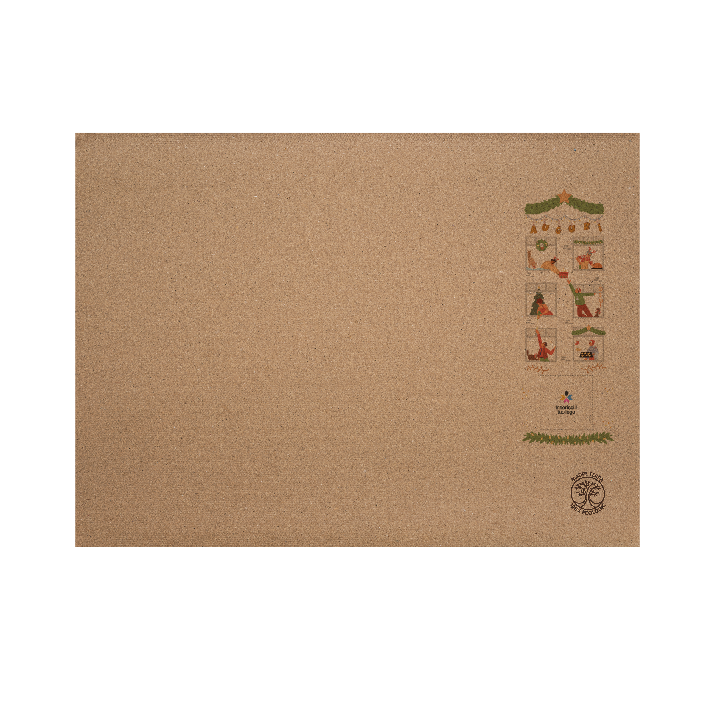 Tovagliette in carta madre terra Natale- Printcentral - - -