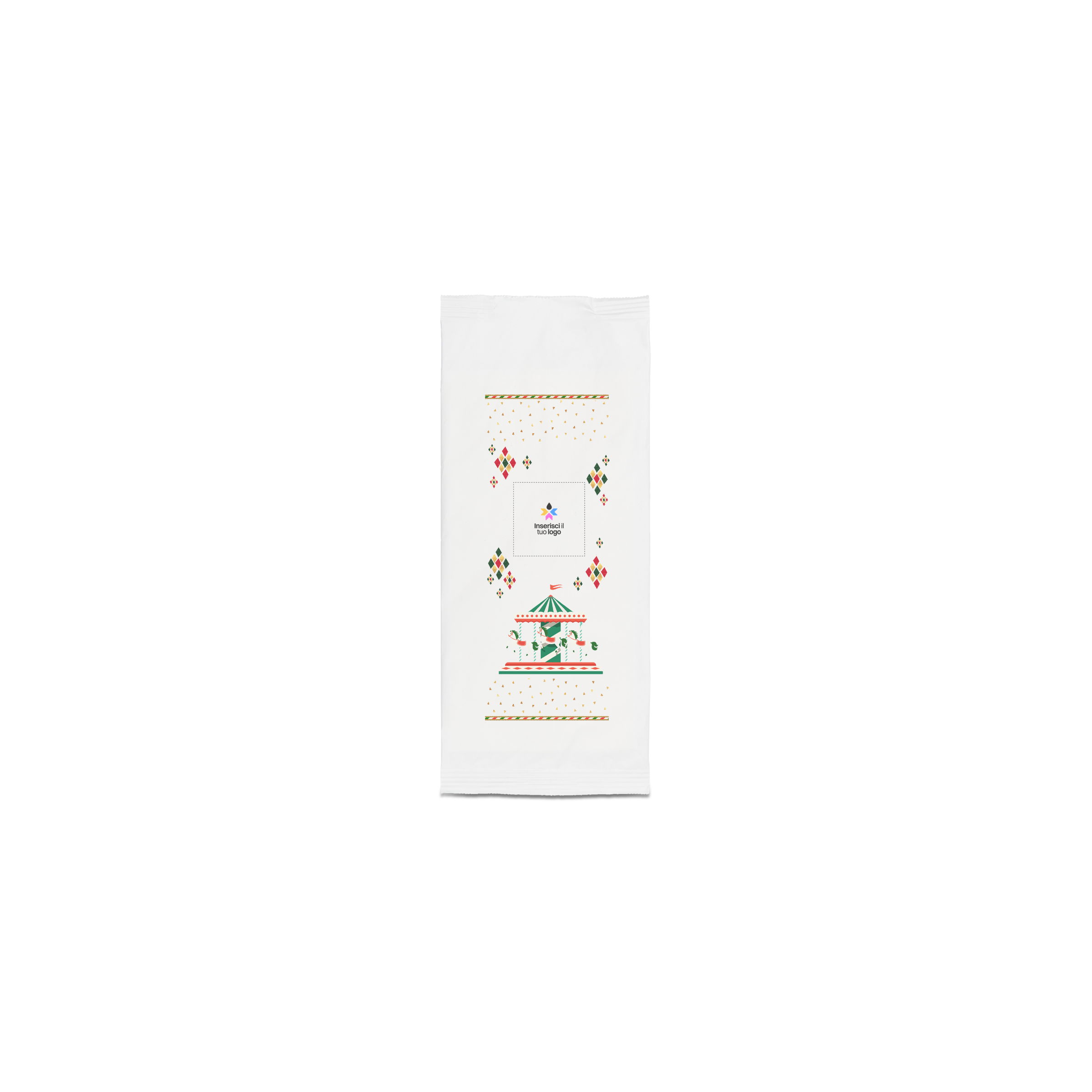 Portaposate bianco Natale- Printcentral - - -