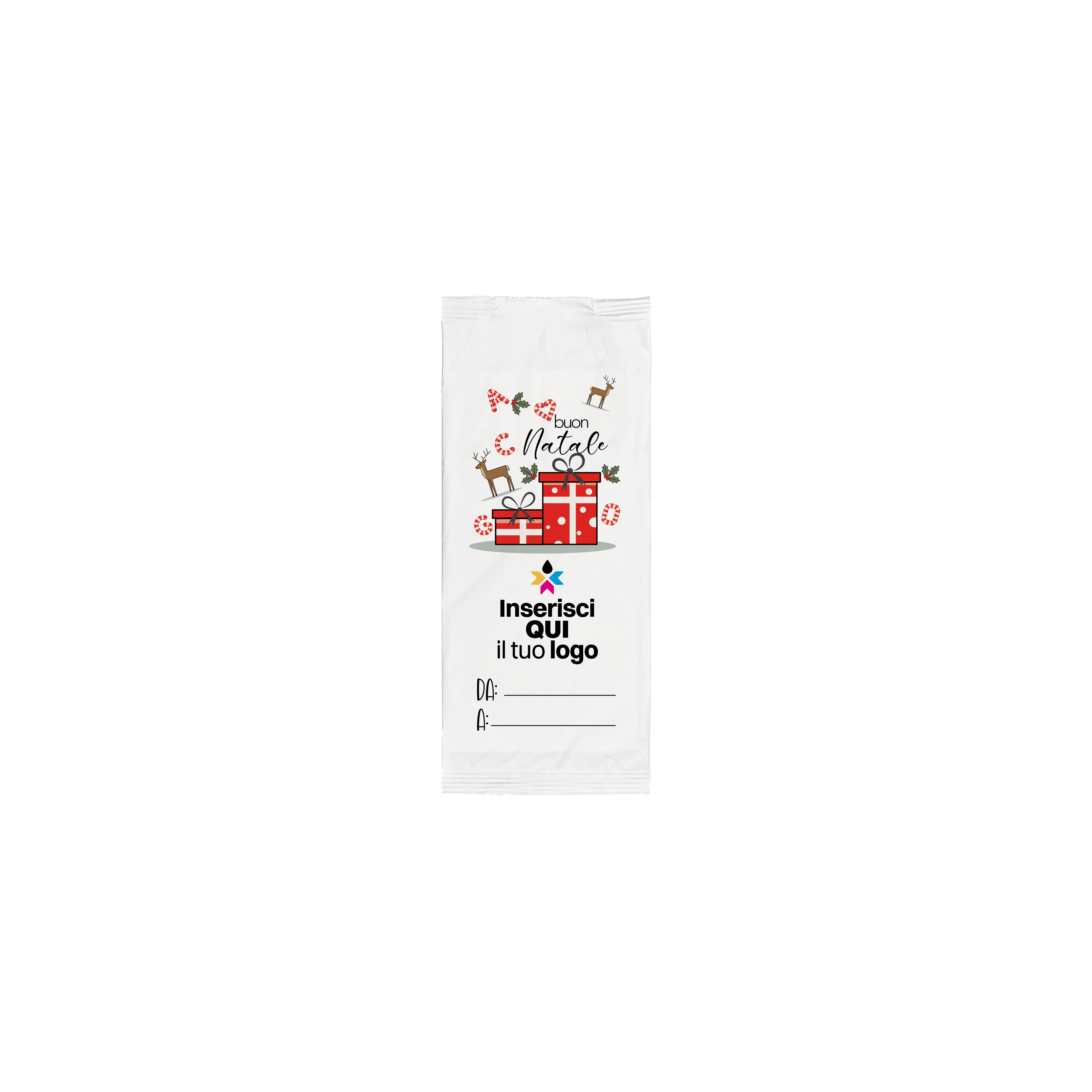 Portaposate bianco Natale- Printcentral - - -