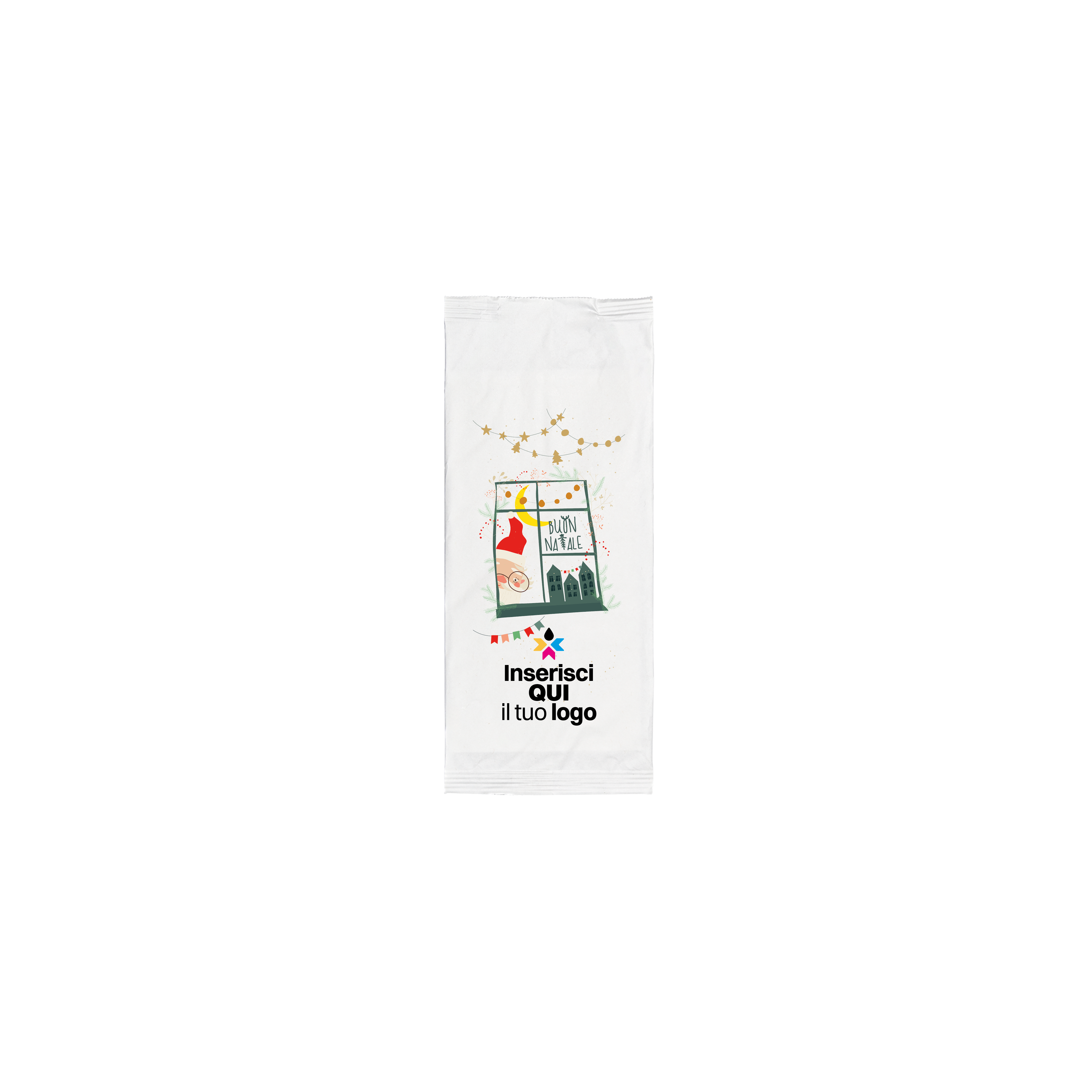 Portaposate bianco Natale- Printcentral - - -