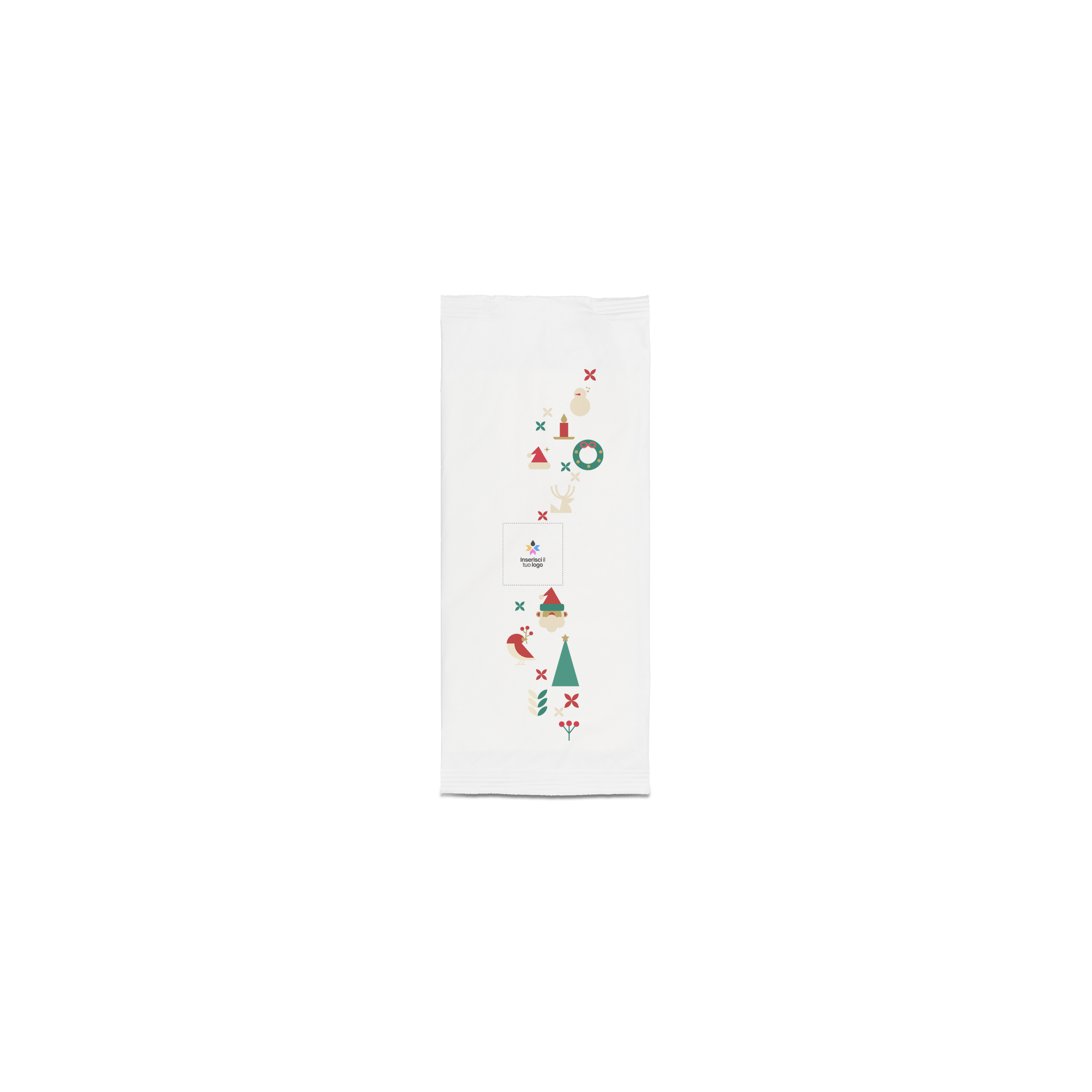 Portaposate bianco Natale- Printcentral - - -